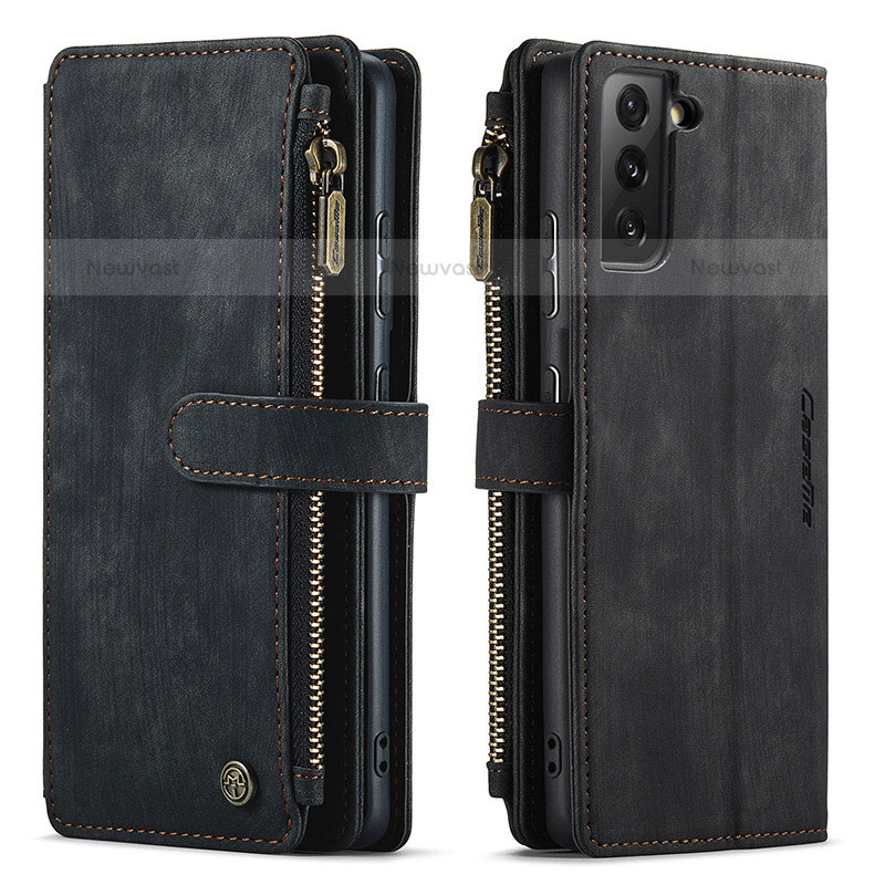Leather Case Stands Flip Cover Holder C01S for Samsung Galaxy S22 5G