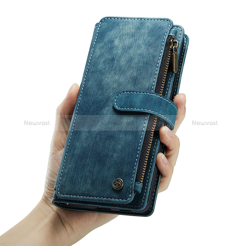 Leather Case Stands Flip Cover Holder C01S for Samsung Galaxy S22 Plus 5G