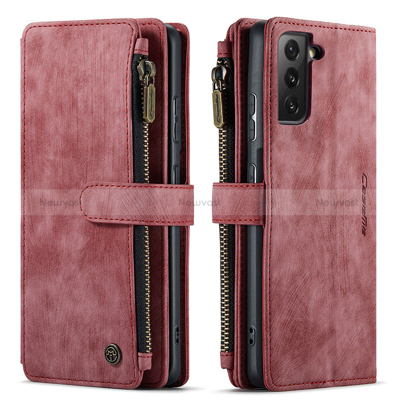 Leather Case Stands Flip Cover Holder C01S for Samsung Galaxy S22 Plus 5G