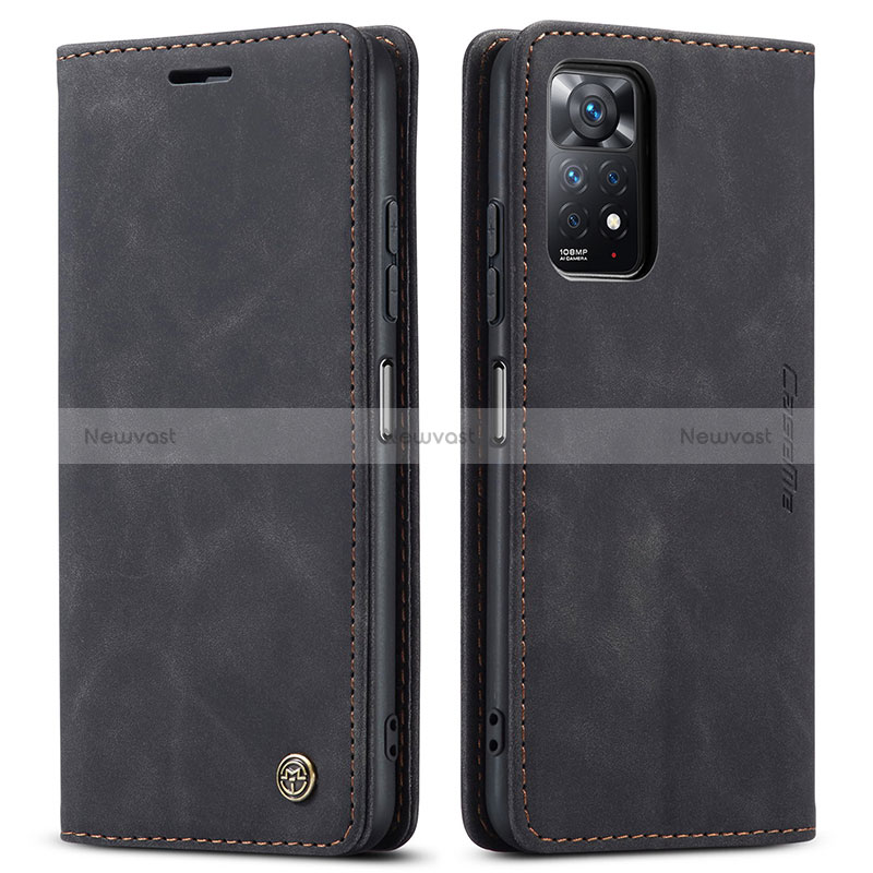 Leather Case Stands Flip Cover Holder C01S for Xiaomi Redmi Note 11 Pro 4G