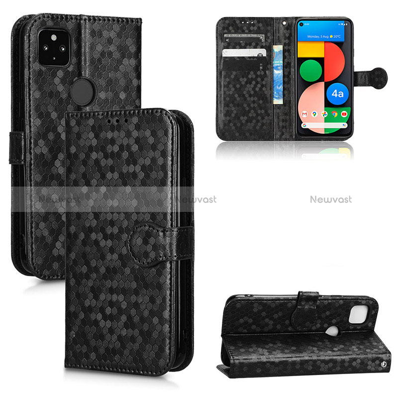 Leather Case Stands Flip Cover Holder C01X for Google Pixel 5 XL 5G