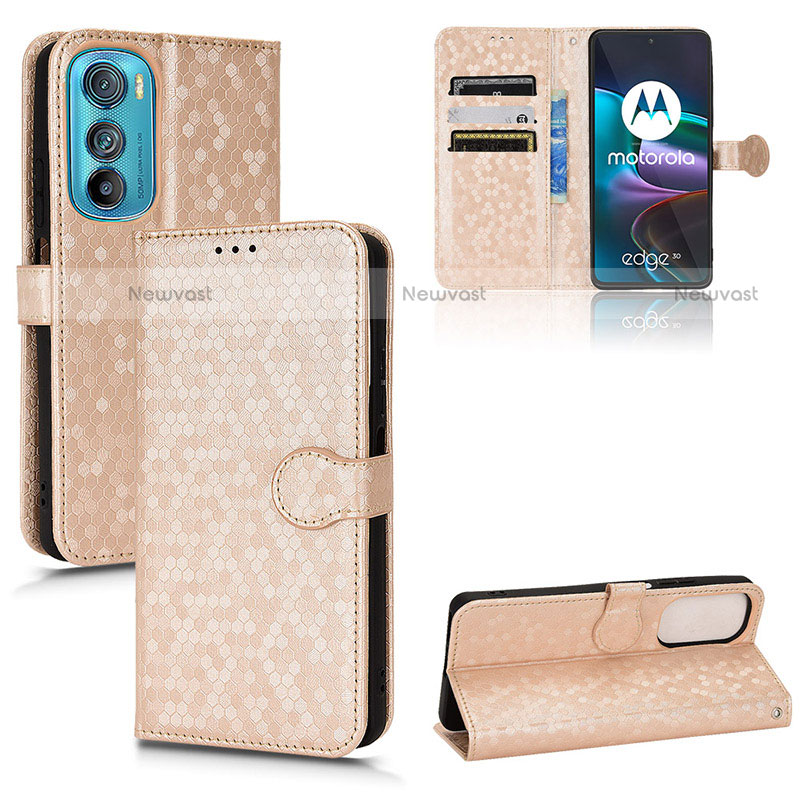 Leather Case Stands Flip Cover Holder C01X for Motorola Moto Edge 30 5G