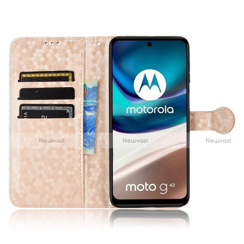 Leather Case Stands Flip Cover Holder C01X for Motorola Moto G42