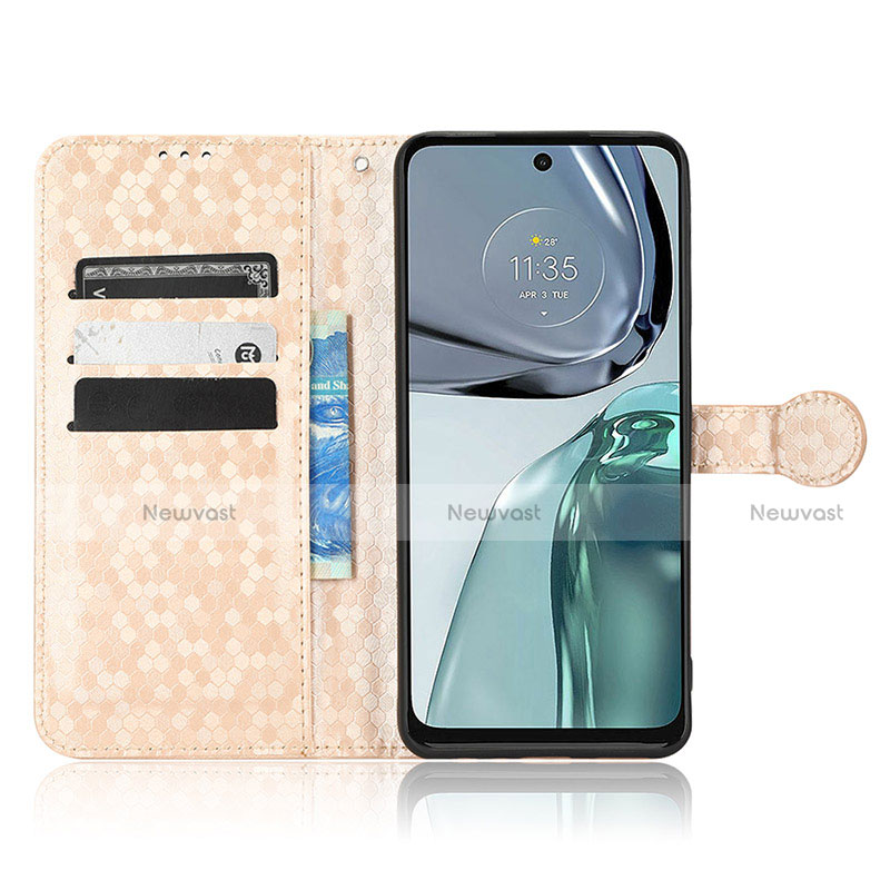 Leather Case Stands Flip Cover Holder C01X for Motorola Moto G62 5G