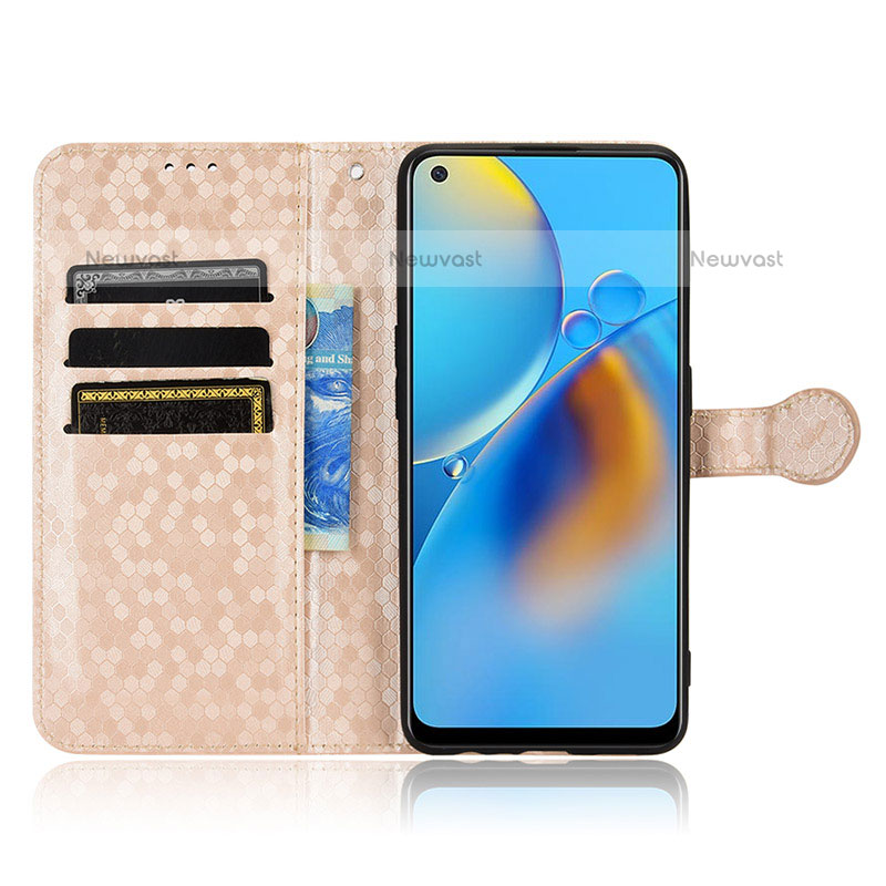 Leather Case Stands Flip Cover Holder C01X for Oppo A74 4G