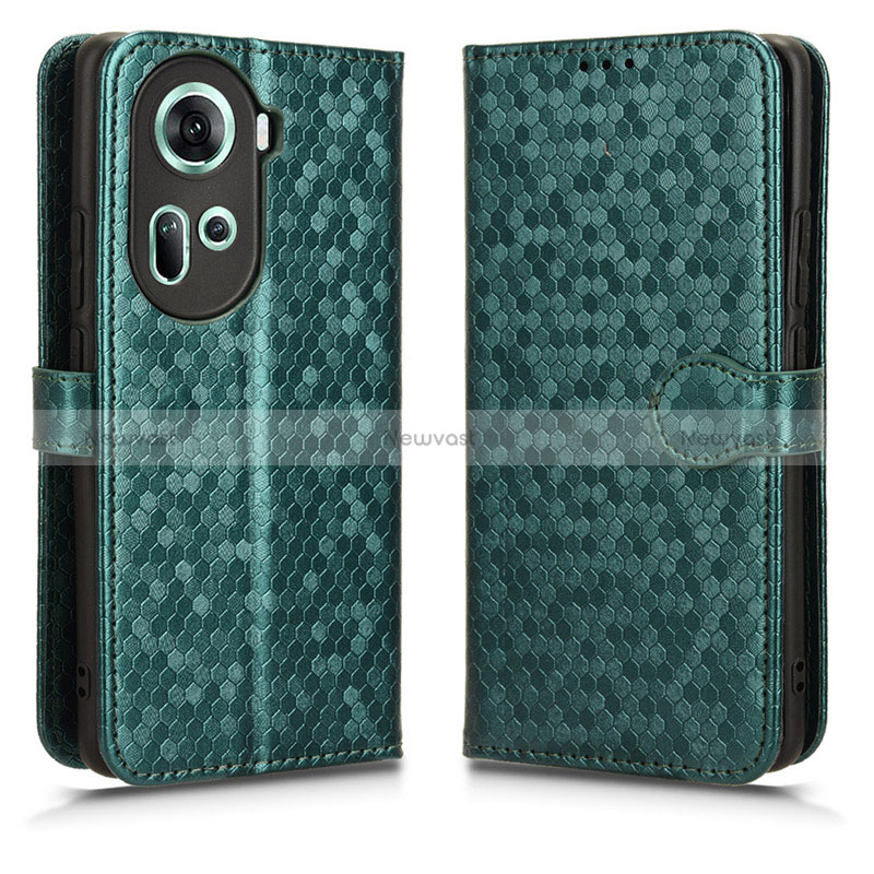 Leather Case Stands Flip Cover Holder C01X for Oppo Reno11 5G