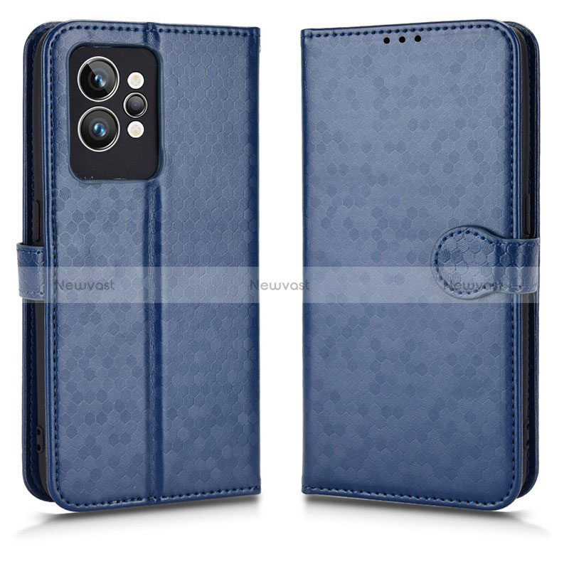 Leather Case Stands Flip Cover Holder C01X for Realme GT2 Pro 5G Blue