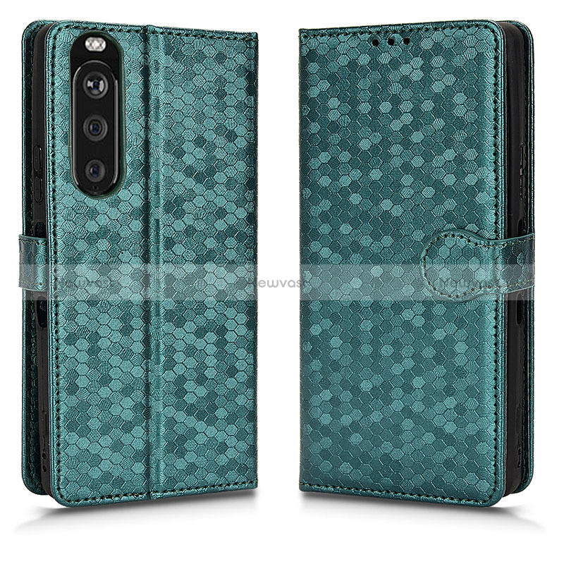 Leather Case Stands Flip Cover Holder C01X for Sony Xperia 1 III