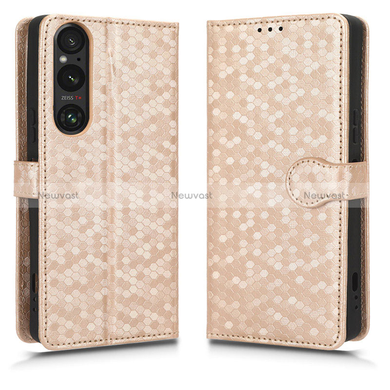 Leather Case Stands Flip Cover Holder C01X for Sony Xperia 1 V