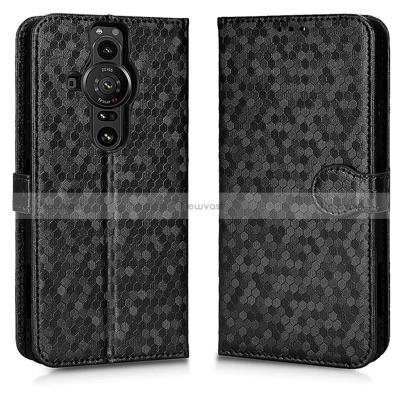 Leather Case Stands Flip Cover Holder C01X for Sony Xperia PRO-I