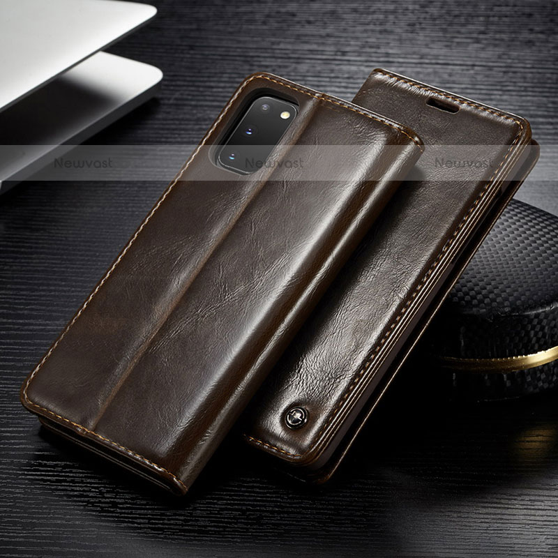 Leather Case Stands Flip Cover Holder C02S for Samsung Galaxy S20 5G