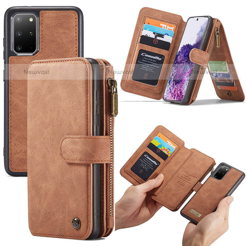 Leather Case Stands Flip Cover Holder C02S for Samsung Galaxy S20 Plus 5G