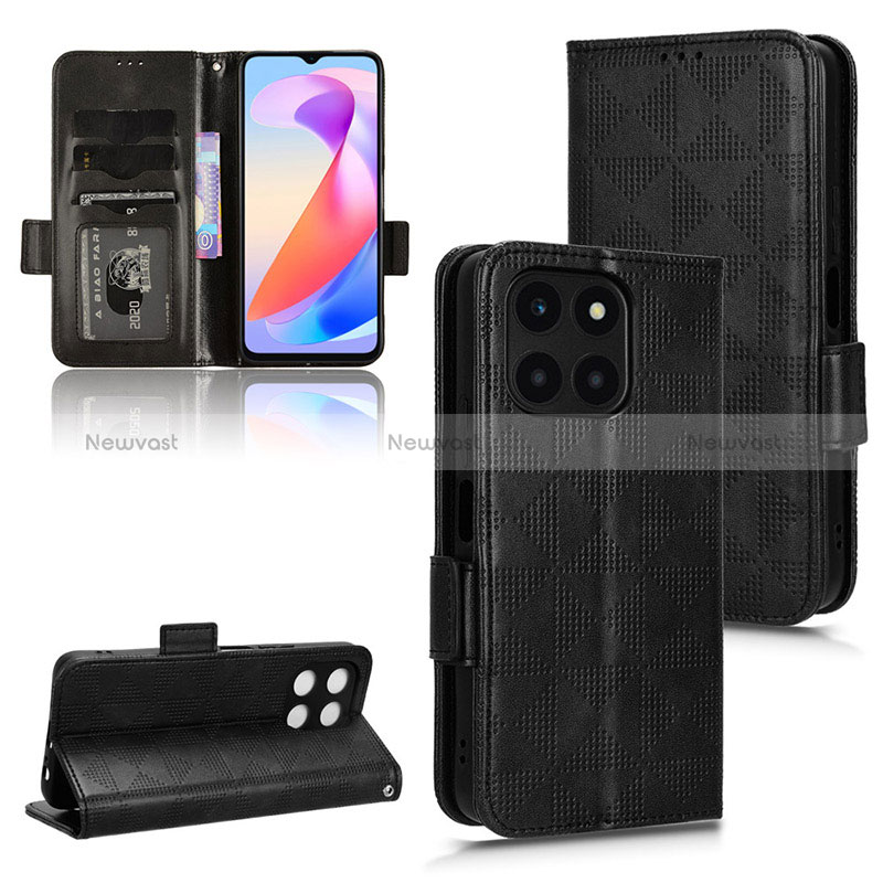 Leather Case Stands Flip Cover Holder C02X for Huawei Honor X6a