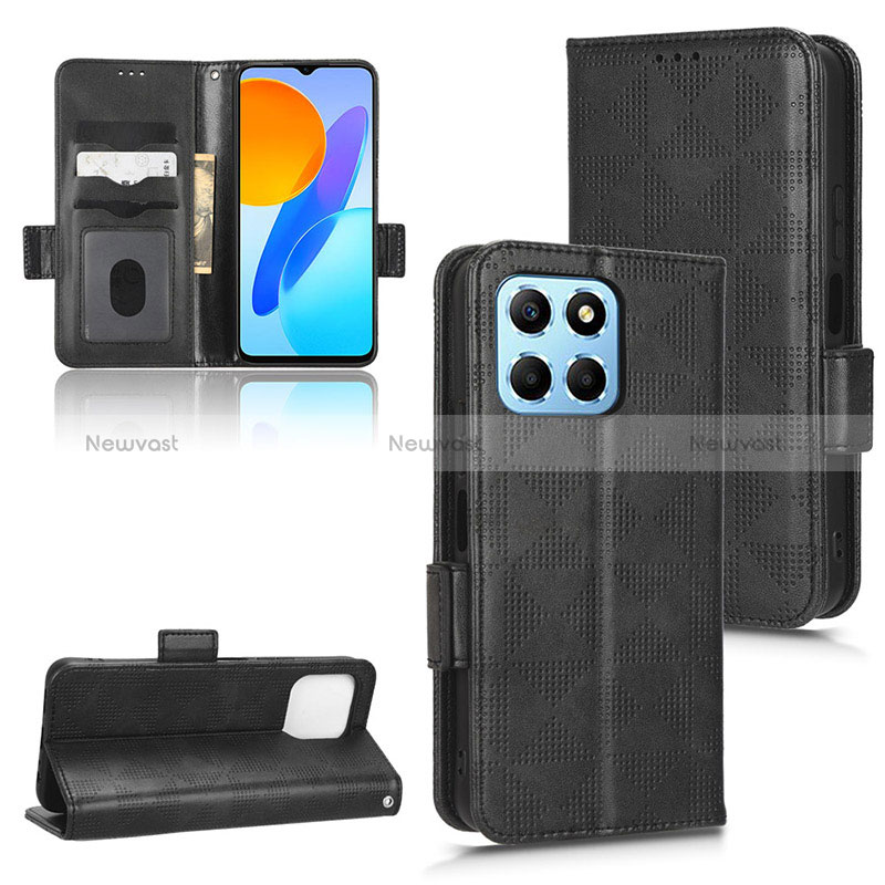 Leather Case Stands Flip Cover Holder C02X for Huawei Honor X8 5G