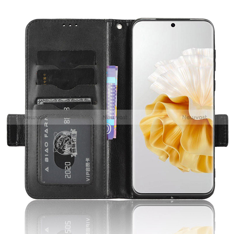 Leather Case Stands Flip Cover Holder C02X for Huawei P60
