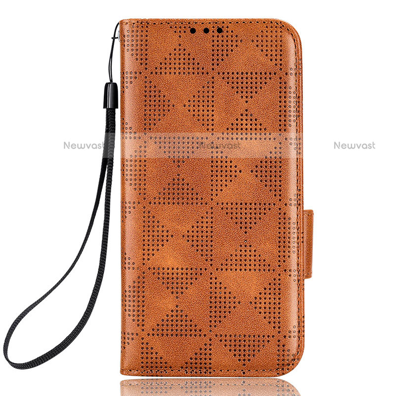 Leather Case Stands Flip Cover Holder C02X for Motorola Moto E32
