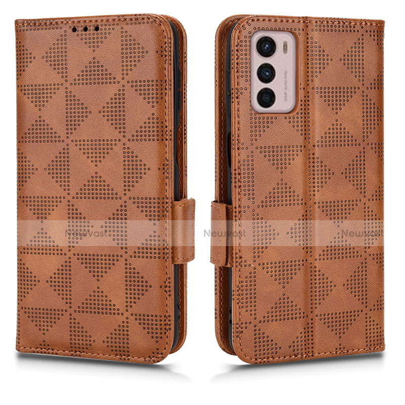 Leather Case Stands Flip Cover Holder C02X for Motorola Moto G42