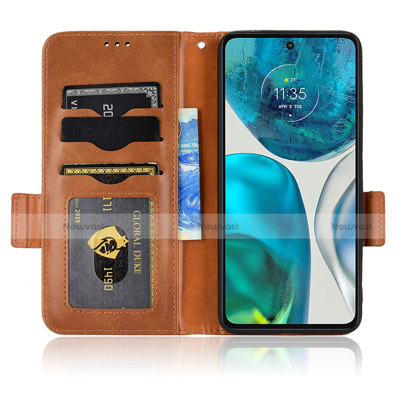 Leather Case Stands Flip Cover Holder C02X for Motorola MOTO G52