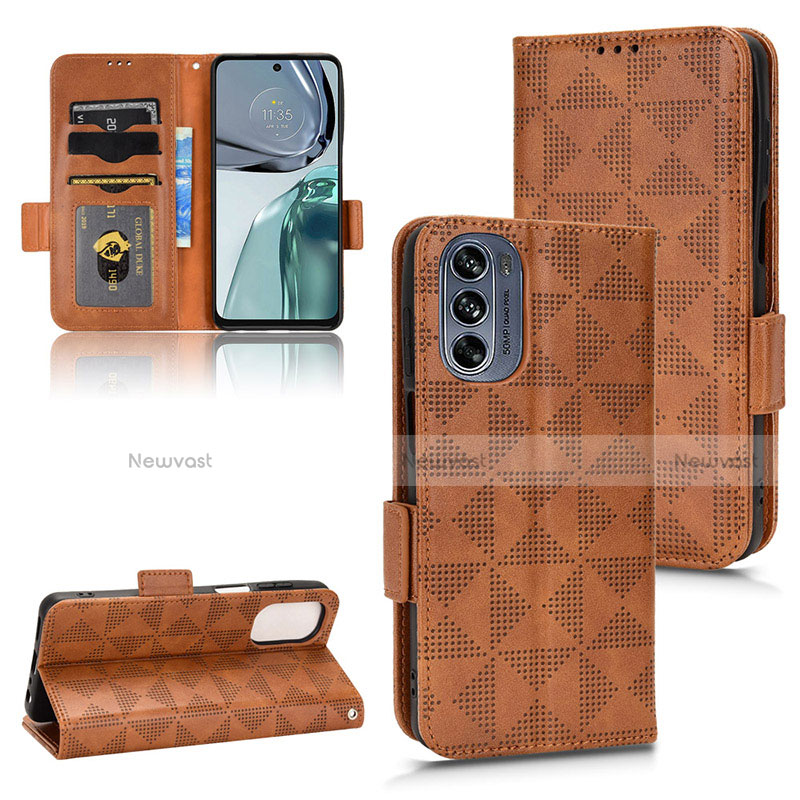 Leather Case Stands Flip Cover Holder C02X for Motorola Moto G62 5G