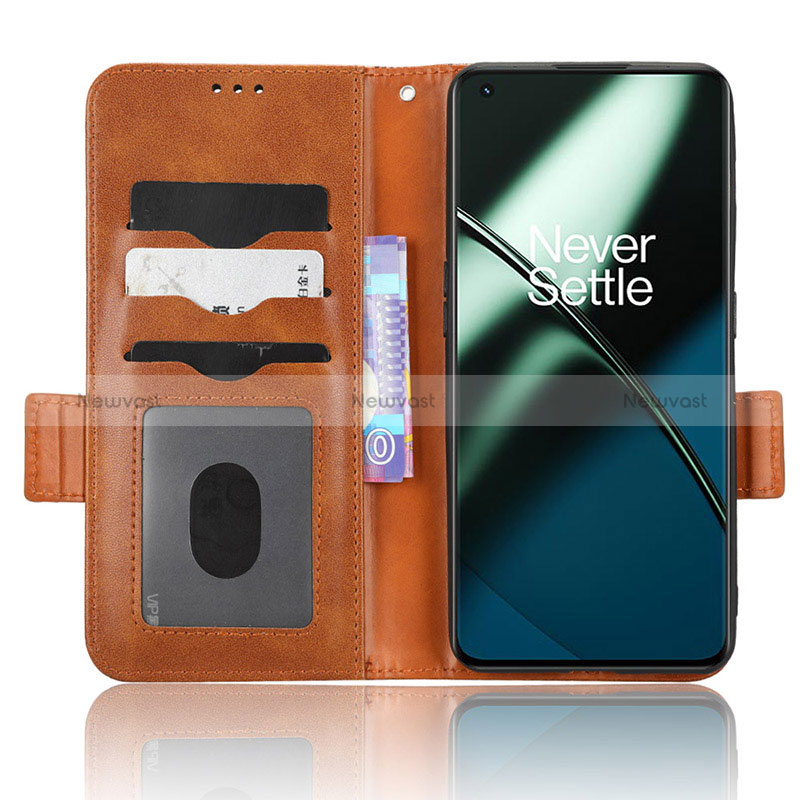Leather Case Stands Flip Cover Holder C02X for OnePlus Ace 2 5G