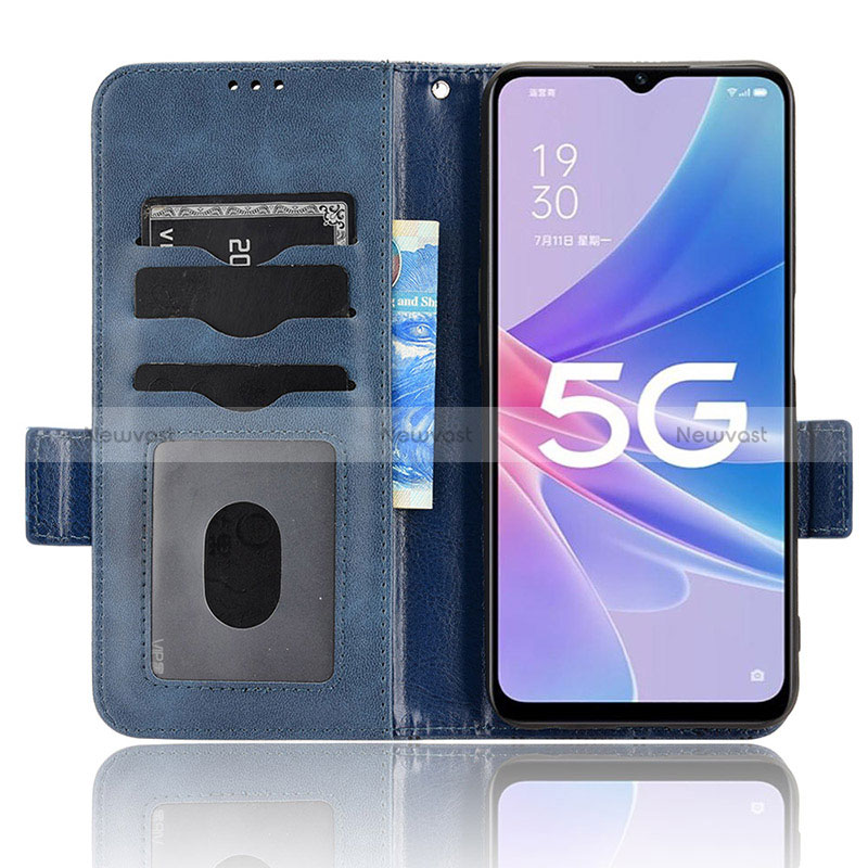 Leather Case Stands Flip Cover Holder C02X for Oppo A1 Pro 5G