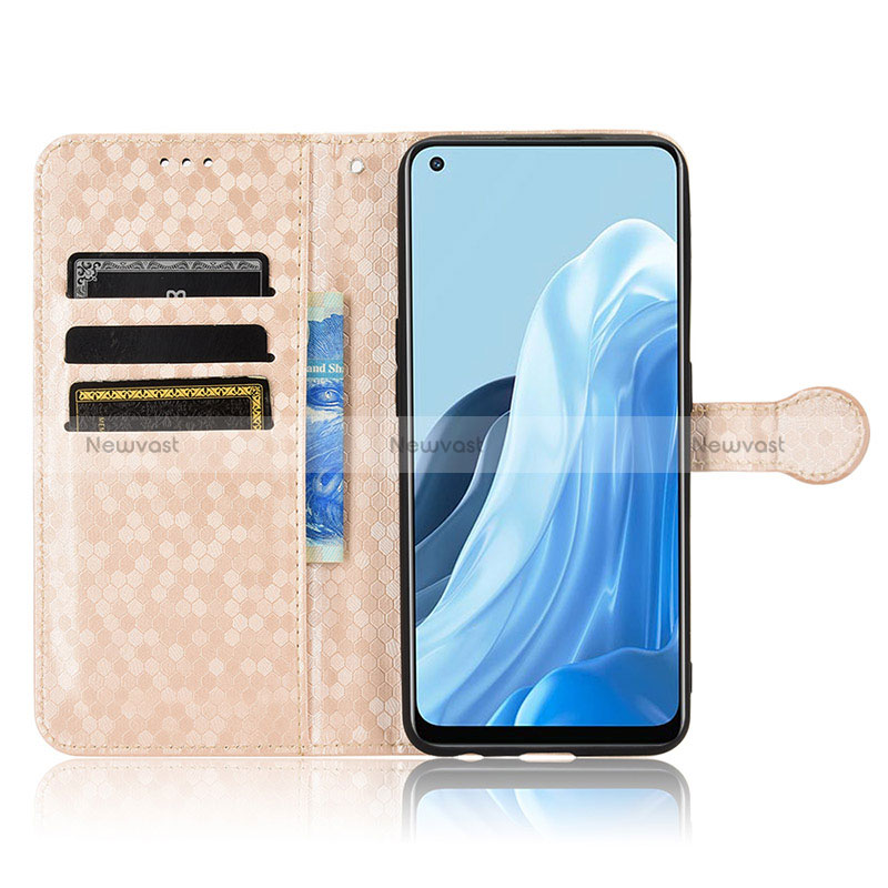 Leather Case Stands Flip Cover Holder C02X for Oppo Reno7 5G