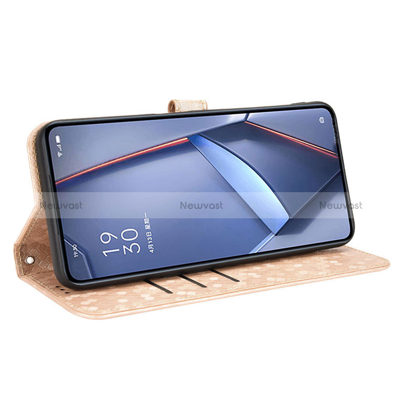 Leather Case Stands Flip Cover Holder C02X for Oppo Reno7 5G