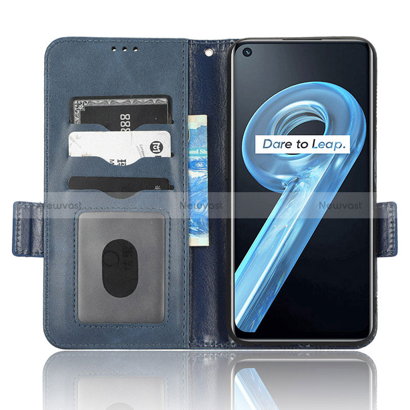 Leather Case Stands Flip Cover Holder C02X for Realme 9i 4G