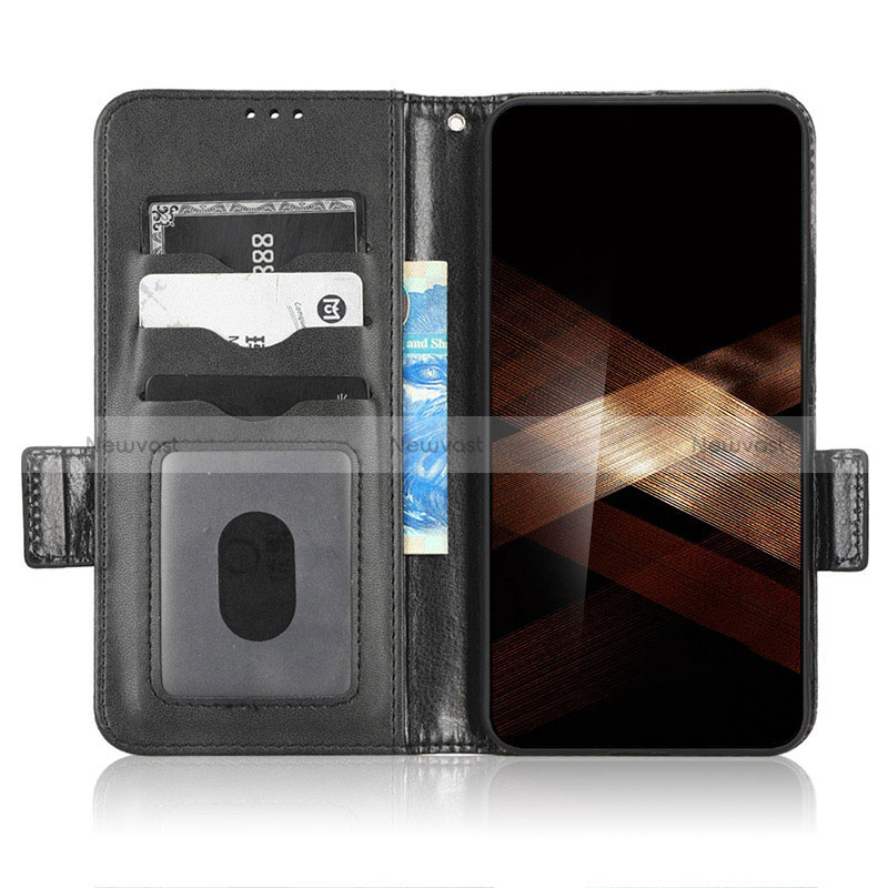 Leather Case Stands Flip Cover Holder C02X for Samsung Galaxy S25 5G