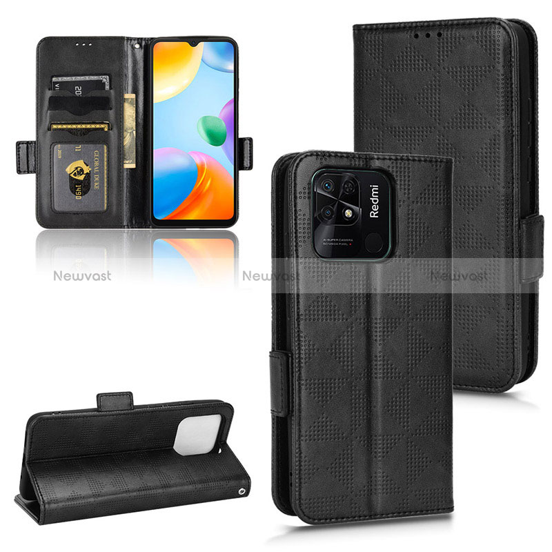 Leather Case Stands Flip Cover Holder C02X for Xiaomi Redmi 10 Power