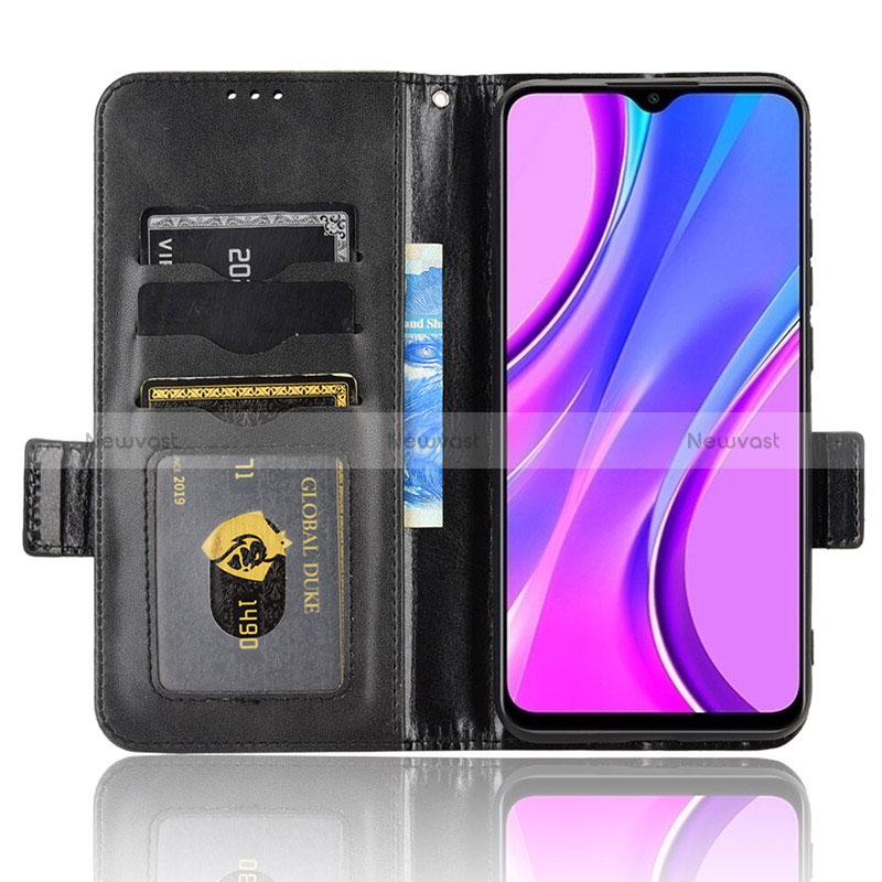 Leather Case Stands Flip Cover Holder C02X for Xiaomi Redmi 9 India