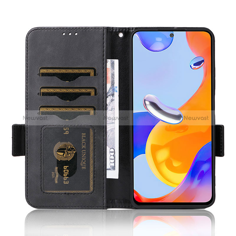 Leather Case Stands Flip Cover Holder C02X for Xiaomi Redmi Note 11 Pro 4G