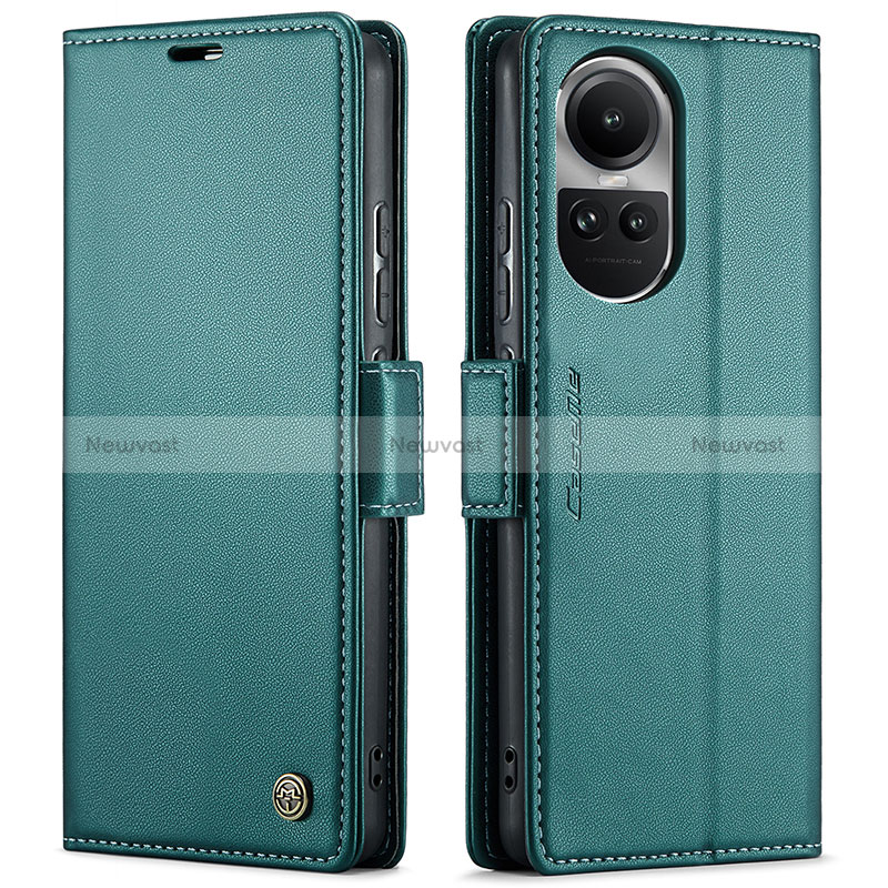 Leather Case Stands Flip Cover Holder C03S for Oppo Reno10 5G
