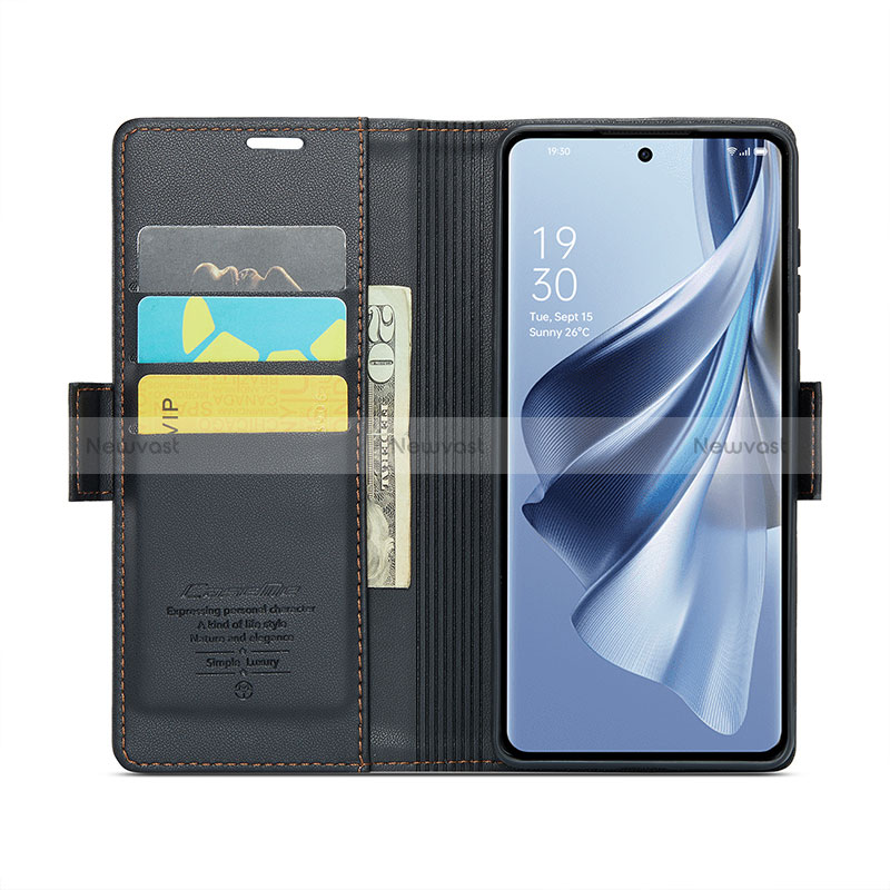 Leather Case Stands Flip Cover Holder C03S for Oppo Reno10 Pro 5G