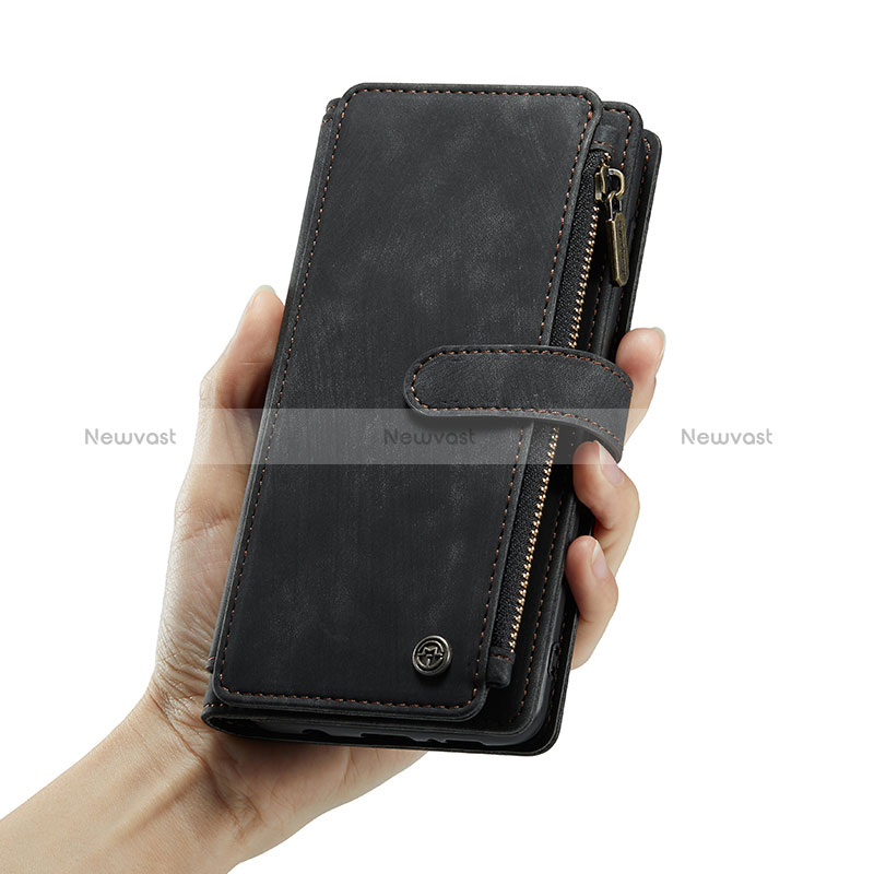 Leather Case Stands Flip Cover Holder C03S for Samsung Galaxy A50