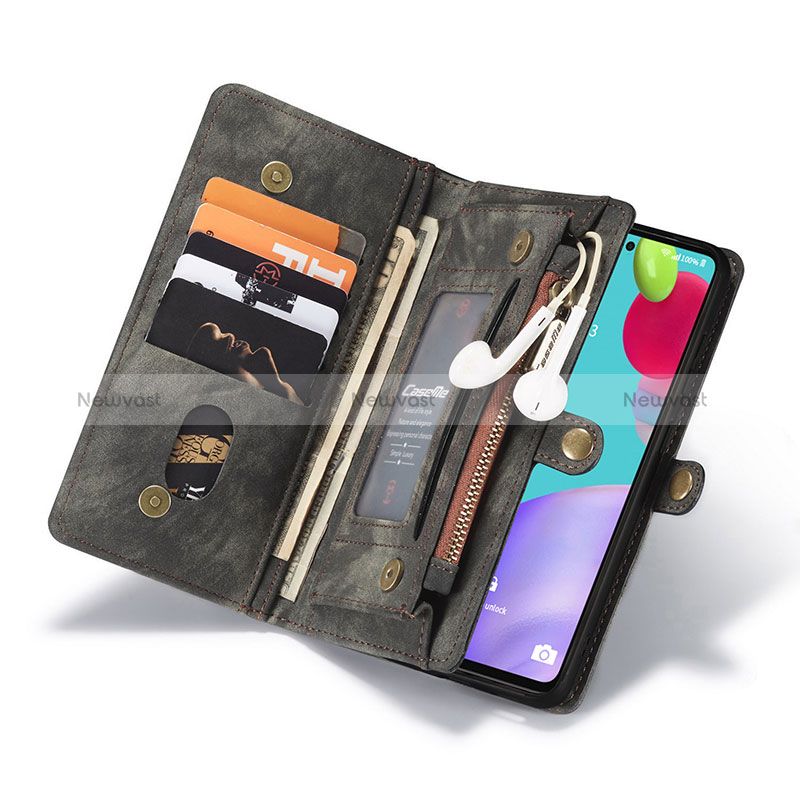 Leather Case Stands Flip Cover Holder C03S for Samsung Galaxy A52s 5G