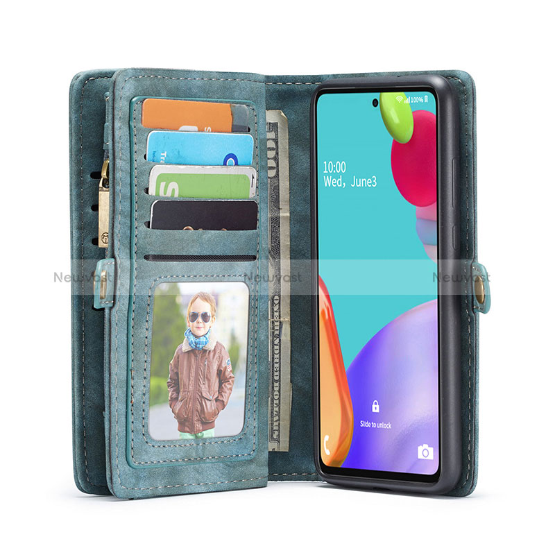 Leather Case Stands Flip Cover Holder C03S for Samsung Galaxy A52s 5G