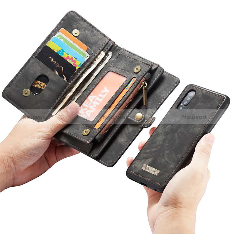 Leather Case Stands Flip Cover Holder C03S for Samsung Galaxy A70