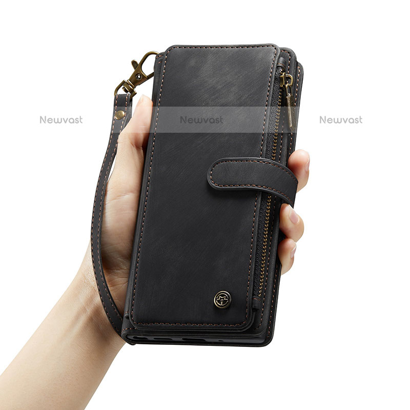 Leather Case Stands Flip Cover Holder C03S for Samsung Galaxy F12