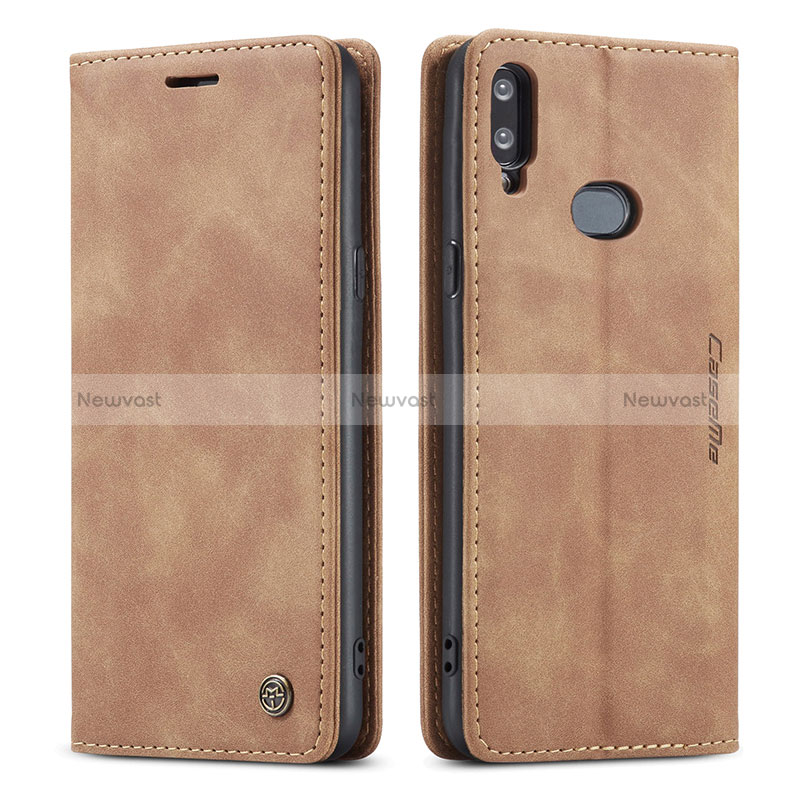 Leather Case Stands Flip Cover Holder C03S for Samsung Galaxy M01s