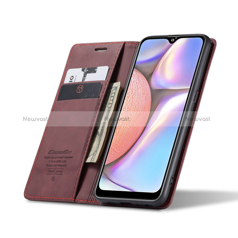 Leather Case Stands Flip Cover Holder C03S for Samsung Galaxy M01s