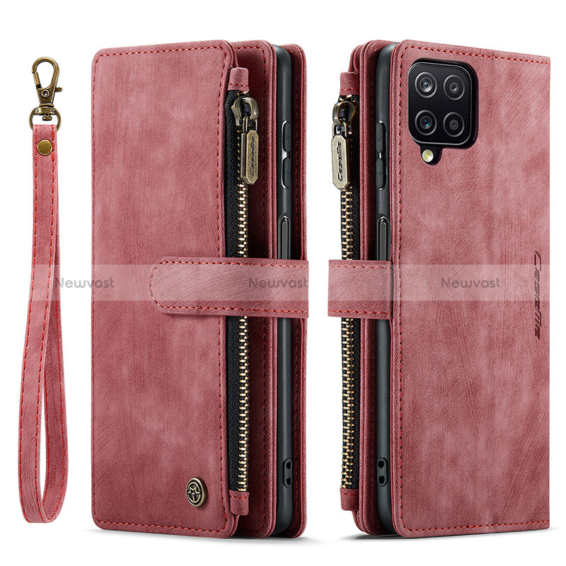 Leather Case Stands Flip Cover Holder C03S for Samsung Galaxy M12