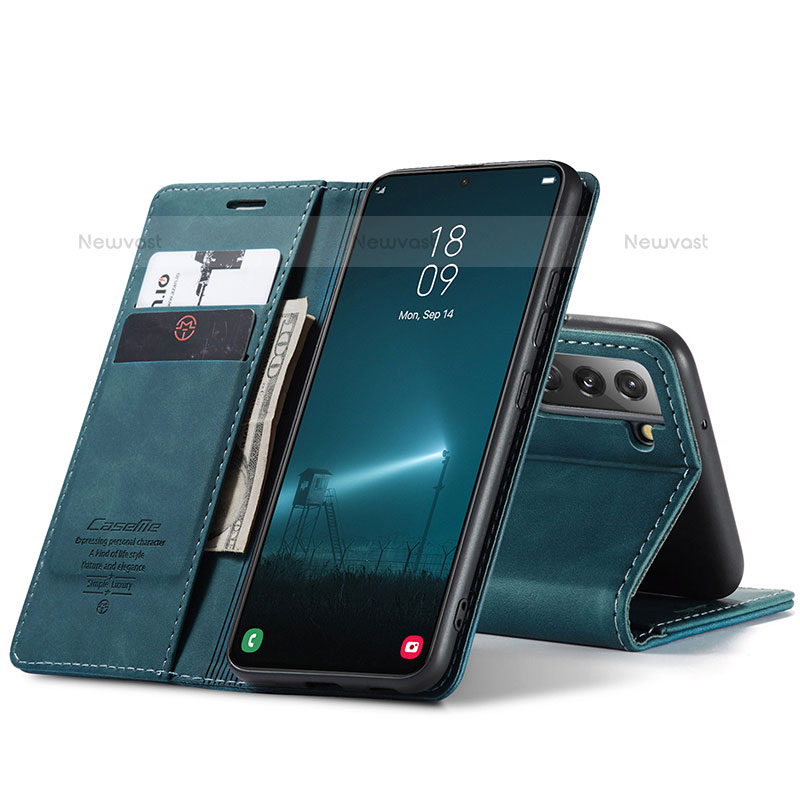 Leather Case Stands Flip Cover Holder C03S for Samsung Galaxy S21 FE 5G