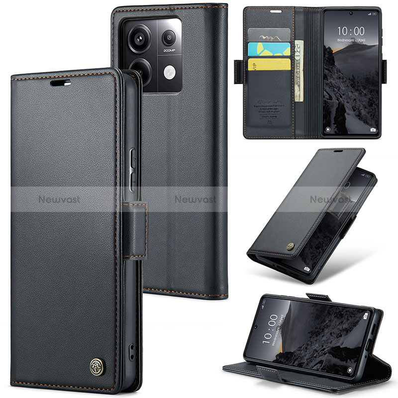 Leather Case Stands Flip Cover Holder C03S for Xiaomi Redmi Note 13 Pro 5G