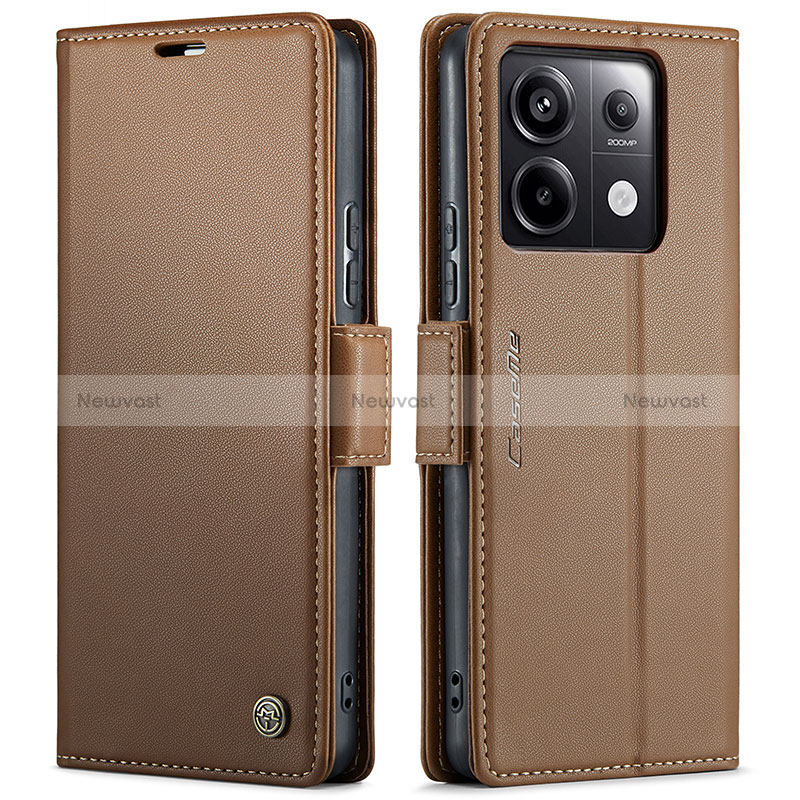 Leather Case Stands Flip Cover Holder C03S for Xiaomi Redmi Note 13 Pro 5G