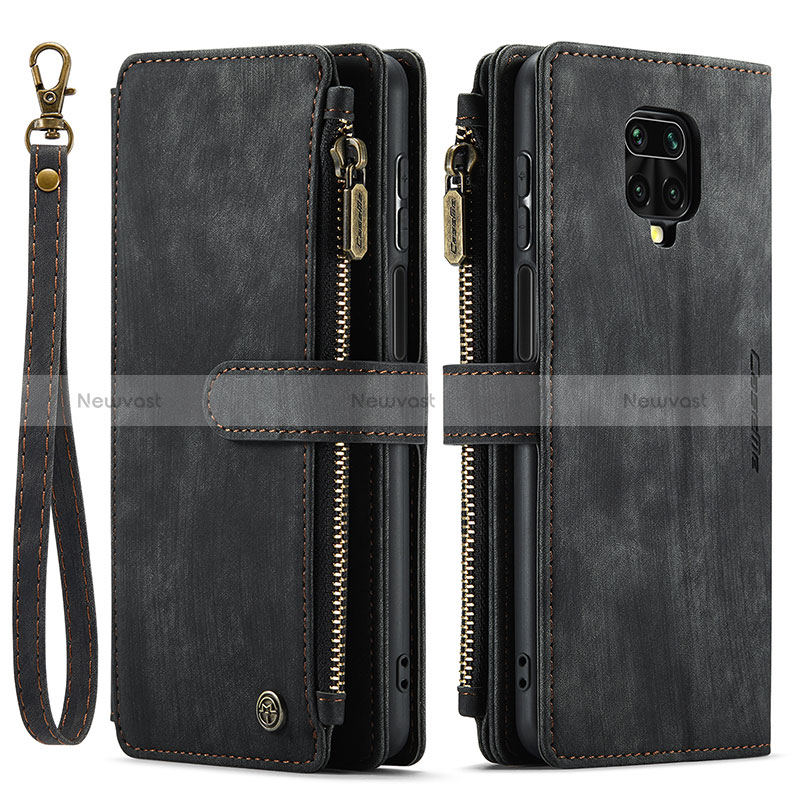 Leather Case Stands Flip Cover Holder C03S for Xiaomi Redmi Note 9 Pro