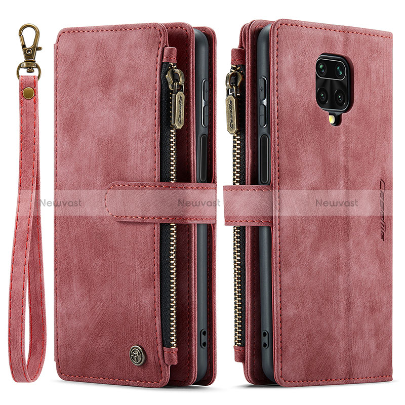 Leather Case Stands Flip Cover Holder C03S for Xiaomi Redmi Note 9 Pro
