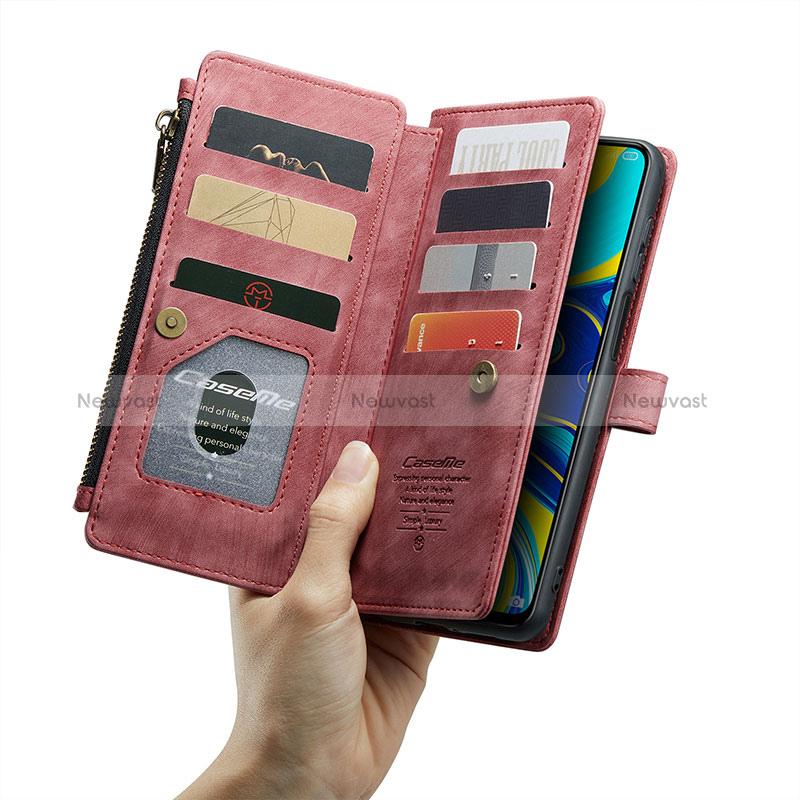 Leather Case Stands Flip Cover Holder C03S for Xiaomi Redmi Note 9 Pro Max