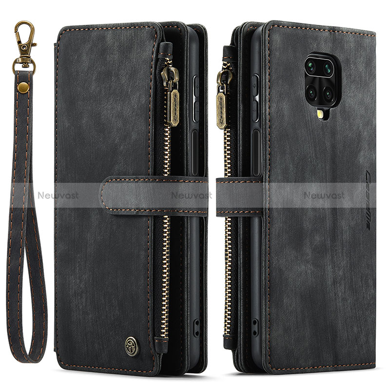 Leather Case Stands Flip Cover Holder C03S for Xiaomi Redmi Note 9 Pro Max