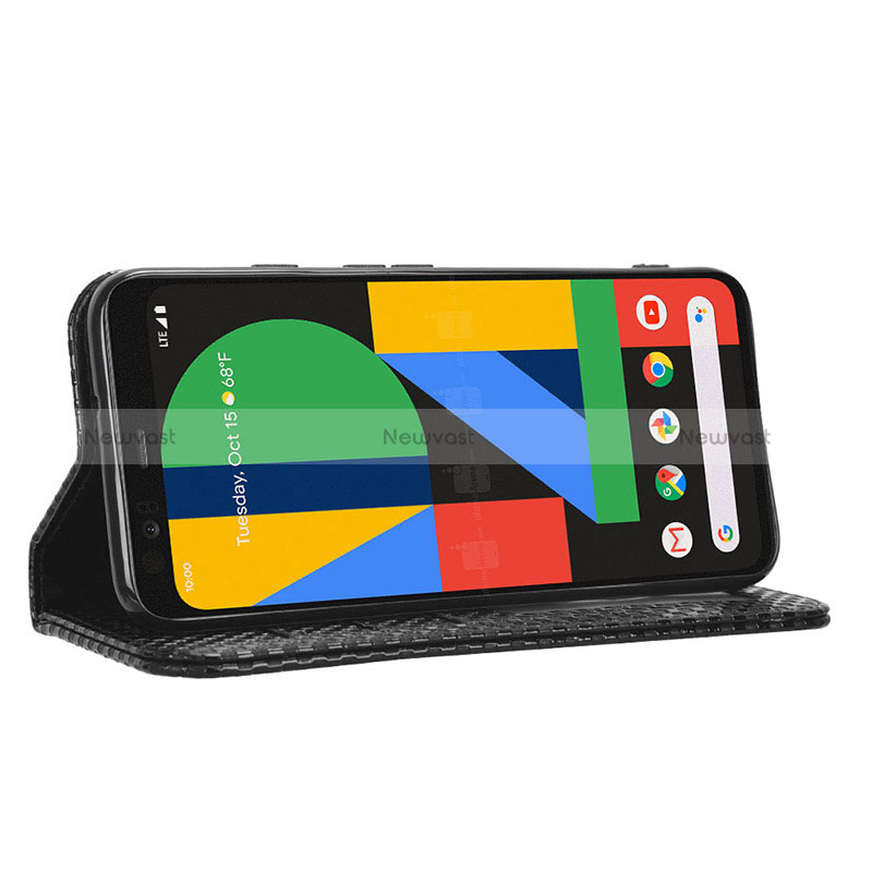 Leather Case Stands Flip Cover Holder C03X for Google Pixel 4